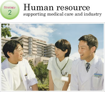 Strategy2 Human resource supporting medical care and industry