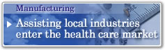 Manufacturing Assisting local industries enter the health care market
